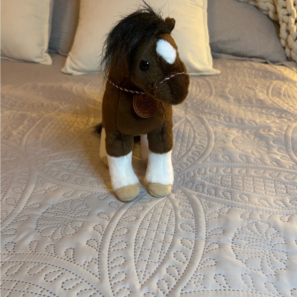 Breyers Brown‎ and White Plush Horse Toy